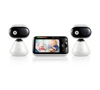 Motorola Baby PIP1500-2 - Monitor de video para beb s en interiores con 2 c maras, unidad para padres, montaje en pared, alcance de 304 m, audio