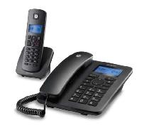 MOTOROLA C4201 Telefono Combo Fijo + DECT Negro