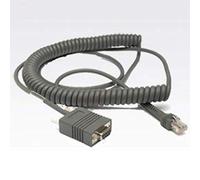 Zebra cable RS232 12ft curly, CBA-R03-C12PAR