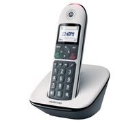 Motorola Voice - CD5001 Teléfono Inalámbrico Digital, Bloqueo de Llamadas, Amplificación, Manos Libres con Altavoz, Modo Nocturno - Color Blanco