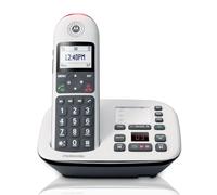 Motorola CD5011 - Teléfono Inalámbrico Digital con Contestador Automático, Teclas Grandes con Retroiluminación, Bloqueo de Llamadas, Compatible con Audífonos y Altavoz Manos Libres