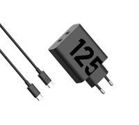 Motorola Chargers - Cargador Dual Port GaN 125W con cable USB-C a USB-C de 1m 6,5A para carga de teléfono y ordenador portátil de alta potencia