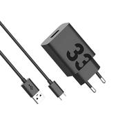 Motorola Chargers - Cargador rápido TurboPower USB-PD de 33 W con Cable USB-A a USB-C de 1 m.