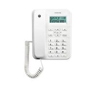 Motorola CT202 Teléfono analógico Identificador de llamadas Blanco