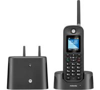 Motorola-Dect Motorola O201 Teléfono DECT inalámbrico de largo alcance con certificación IP67, resistente