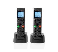 Motorola dot202 teléfono dect duo negro (107DOT202BLACK)