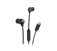 Motorola Sound Earbuds 3C-S Auriculares In-Ear con Micrófono, Ajuste Cómodo, Llamadas Manos Libres, Sonido de Alta Definición, Diseño de Ajuste Seguro, Conector USB-C, Color Negro