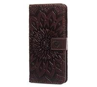 Motorola Edge 40 - Funda de piel sintética a prueba de golpes con tapa para Motorola Edge 40, diseño de girasol, funda protectora magnética de poliuretano termoplástico con ranuras para tarjetas para