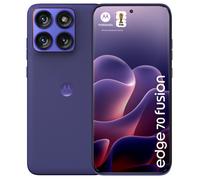 Motorola Edge 70 Fusion Smartphone 6.78" Extreme AMOLED 144Hz Snapdragon 7s Gen 3 8GB RAM 256GB 50MP Cámara Sony LYTIA 710 5200 mAh IP68 Android 16.0 Violeta Orient Blue
