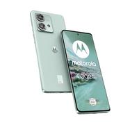 Motorola edge40 Neo Smartphone (pantalla FHD+ de 6,55 pulgadas, cámara de 50 MP, 12/256 GB, 5000 mAh, Android 13) Soothing Sea con funda protectora + adaptador de coche [Exclusivo de Amazon]