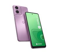 MOTOROLA G24 5G 128GB lavanda, smartphone desbloqueado, pantalla de 6,6", doble sensor 50MP, Dolby Atmos, batería de 5000 mAh, cargador de 20 W y funda protectora incluida