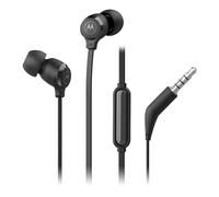 Motorola Lifestyle Sound Earbuds 3-S, Auriculares in-Ear con micrófono, Cable antienredos, Graves Profundos y diseño ergonómico con Ajuste cómodo, 3,5 mm, Negro
