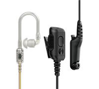 Motorola Micro-auricular con tubo acústico traslúcido para Motorola R7 Kit de vigilancia con tubo acústico translúcido para Motorola R7