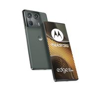 Motorola Mobility Edge50 Ultra Smartphone (pantalla POLED de 6,7 pulgadas, 50 MP, 16 GB/1 TB ROM, 4500 mAh, incluye cargador de 125 W, Android 14), color gris bosque con cubierta protectora y soporte