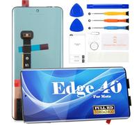 Motorola Moto Edge 40 Pantalla LCD para Motorola Moto Edge 40 Neo Reemplazo de pantalla para XT2303-2 XT2307-1 Pantalla táctil digitalizador Kit de reparación sin marco (negro)