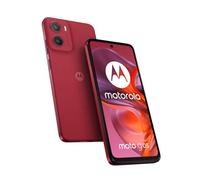 Motorola Moto G05 (4/256 GB, cámara 50 MP + sensor de parpadeo, pantalla 6.67 pulgadas HD+ 90 Hz, batería 5200 mAh, MediaTek Helio G81, Android 15), rojo ciruela