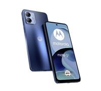 Motorola Moto g14 Smartphone (pantalla 6,5" FHD+, cámara frontal de 50 MP, 4/128 GB, 5000 mAh, Android 13), azul cielo, incluye funda protectora y adaptador para coche