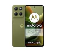 Motorola Moto g15 24GB (8G+16GB RAM Boost)/128GB Verde, España, Pantalla de 6.72'' FHD+, Sistema de cámaras de 50 MP y Objetivo Ultra Gran Angular, Batería 5100 mAh, Carga TurboPower, Soft Luxe