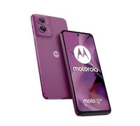 Motorola Moto G55 5G Smartphone (pantalla FHD+ 6.49", cámara 50MP, 8/256GB, 5000mAh, Android 14), púrpura twilight (cuero sintético vegano) con funda protectora