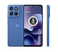 Motorola Moto G57 con 3 años de garantía (8/256 GB, cámara 50 + 8 MP + sensor parpadeante, pantalla 6,72 pulgadas 120 Hz, 5100 mAh, Snapdragon 6s Gen 4, Android 16), Pantone Regatta