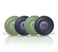 Motorola Moto Tag, fácil de configurar y localizar, protección Frente al Seguimiento no Deseado, Bluetooth y precisión UWB, autonomía 1 año, protección bajo Agua, Pack de 4 (Azul y Verde)