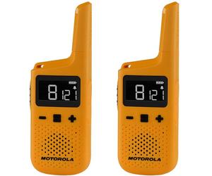 Motorola Motorola TLKR T72 Pack de 2 walkies talkies sin licencia, compactos y resistentes ideales para comunicar diariamente