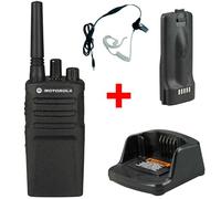 Motorola Motorola XT420 + Kit Bodyguard con gancho de oreja Pack PMR446 sin licencia con Motorola XT420 y auricular Bodyguard PTT de gancho: comunicación