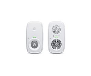 Motorola Nursery AM21 Monitor de Audio para Bebés - Monitor Digital con Tecnología DECT para Monitoreo de Audio, Largo Alcance, Control de Volumen, Micrófono de Alta Sensibilidad - Blanco