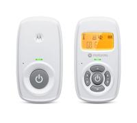 Motorola Nursery AM24 Vigilabebés con Audio, Comunicación Bidireccional, Micrófono de Alta Sensibilidad, Pantalla LCD, Tecnología DECT, Alcance hasta 300 Metros, Control de Volumen, Alarma de Batería