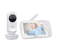 Motorola Nursery Ease 35 - Monitor de bebé con cámara - Pantalla de Video para bebé de 5.0 Pulgadas - Visión Nocturna, comunicación bidireccional, Canciones de Cuna, Zoom, monitoreo de Temperatura