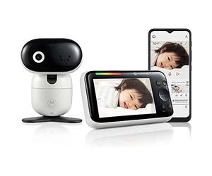 Motorola Nursery PIP1610 HD Wifi Video Baby Monitor con unidad para padres de 5 pulgadas HD 720p y Motorola Nursery App - Panorámica, inclinación y zoom remotos - Conversación bidireccional - Seguro