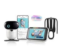 Motorola Nursery PIP1710 Connect - Vigilabebés Wi-Fi con Cámara HD Motorizada y Pantalla Táctil de 5” | Detección y Traducción de Llanto, App Motorola Bebé, Visión Nocturna, Montaje para Cuna