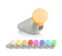 Motorola Nursery - S1 Luz Nocturna y Relajante Sonora para Bebés, Sonidos Relajantes y Canciones de Cuna para Niños, Iluminación Suave Multicolor, Volumen Ajustable, Recargable, USB-C,50 Horas de Uso