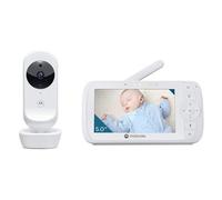 Motorola Nursery VM35 Baby Videophone, Video Baby Monitor, Unidad Parental 5 Pulgadas, Infrarrojos, Función Talk-back, Blanco