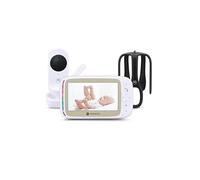 Motorola Nursery VM45 Connect Vigilabebés con Cámara Wi-Fi y Monitor de 5”, Visión HD 720p, Habla Bidireccional, Control de Temperatura, Stargrip Montaje Cuna, App Motorola Nursery, Largo Alcance