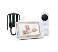 Motorola Nursery VM45 Connect Vigilabebés con Cámara Wi-Fi y Monitor de 5”, Visión HD 720p, Habla Bidireccional, Control de Temperatura, Stargrip Montaje Cuna, App Motorola Nursery, Largo Alcance