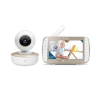 Motorola Nursery VM50G Vigilabebés con Cámara, Pantalla a Color de 5”, Visión Nocturna, Zoom Digital, Comunicación Bidireccional, Sensor de Temperatura, Micrófono de Alta Sensibilidad