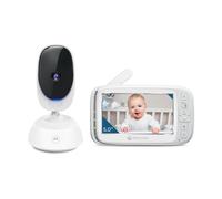 Vigilabebés Motorola VM75 5″ pantalla, barrido panorámico remoto, comunicación bidireccional