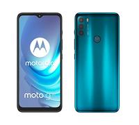Motorola Smartphone Moto G50 (6,5 Zoll MAX Vision HD+, Qualcomm Snapdragon 480 2,0 GHz Octa-Core, 48 MP Triple Kamera, 5000 mAh Akku, Dual SIM, 4/64 GB, Android 11), Aqua Green