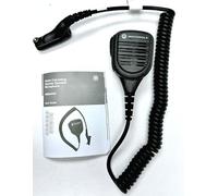 Motorola Solutions Micrófono de altavoz remoto PMMN4062, PMMN4062AL. Botón de emergencia, clasificación de seguridad intrínsecamente FM, cancelación de ruido, micrófono de audio IMPRES con conector de