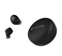 Motorola Sound Auriculares inalámbricos - Moto Buds 250 - In-ear - Tecnología Qi - Resistente al agua y al sudor - Control táctil y por voz - 18 horas de reproducción - Negro, S/M/L