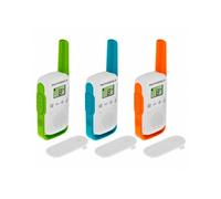 Motorola t42 two-way radios 16 canales azul, verde, naranja, blanco