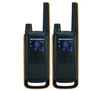 Motorola Talkabout T82 Extreme Twin Pack two-way radios 16 canales Negro, Naranja