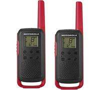 Motorola Talkabout T6 PMR Radio de Banda ciudadana (PMR446, 16 Canales y 121 Códigos, Alcance de 8 km), rojo
