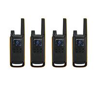 Motorola Talkabout T82 Extreme Quad Pack two-way radios 16 canales Negro, Naranja