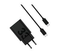 Motorola TurboPower 33W USB-A Cargador Rápido con Cable USB-C de 1m - Compatible con QC3.0, Protección contra Sobrecarga, Negro