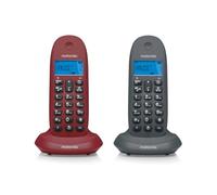 Motorola C1001L Duo Teléfono DECT Identificador de llamadas Negro