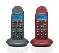 Motorola C1001L Duo Teléfono DECT Identificador de llamadas Negro