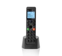 Motorola Voice - DOT201 Teléfono Inalámbrico Digital, Altavoz Manos Libres, Bloqueo de Llamadas, 100 Contactos con Nombre y Directorio Telefónico, Color Negro