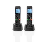 Motorola dot202 teléfono dect duo negro (107DOT202BLACK)